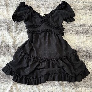 alison + kelly Puff Sleeve Fit & Flare Dress